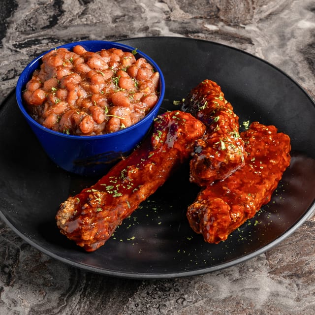 Sticky Fried Ribs.