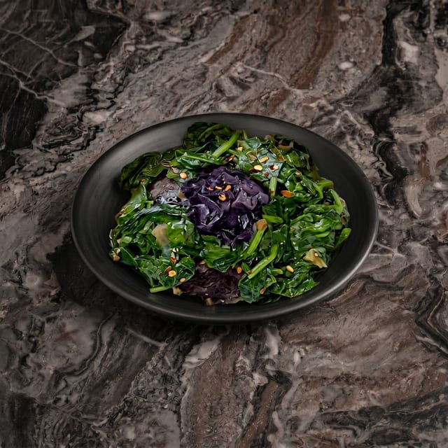 Sautéed Spinach.