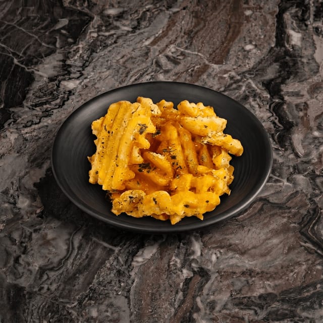 Parmesan-Garlic Waffle Fries.