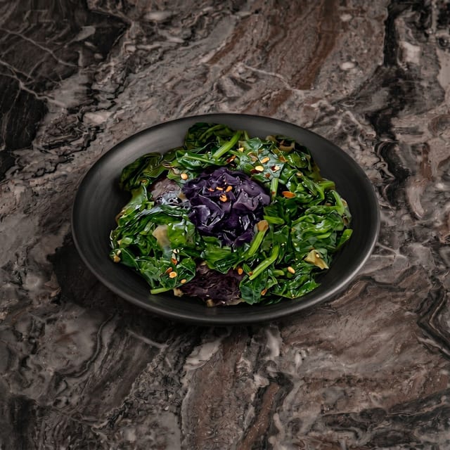 Sautéed Spinach.