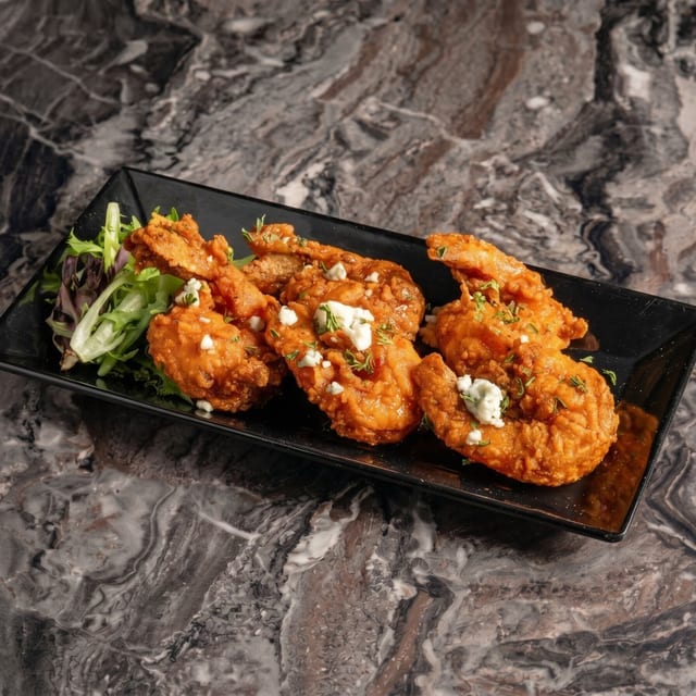 Fried Buffalo Shrimp.